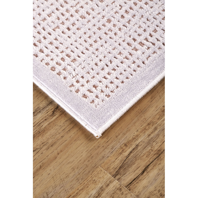 Tapis rosé / blanc Ewald, Rectangle 9'8" x 12'7"