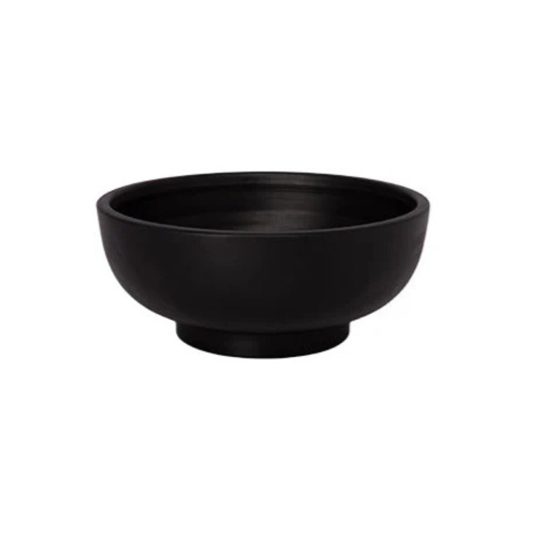 Petit bol en terre cuite mat , Noir