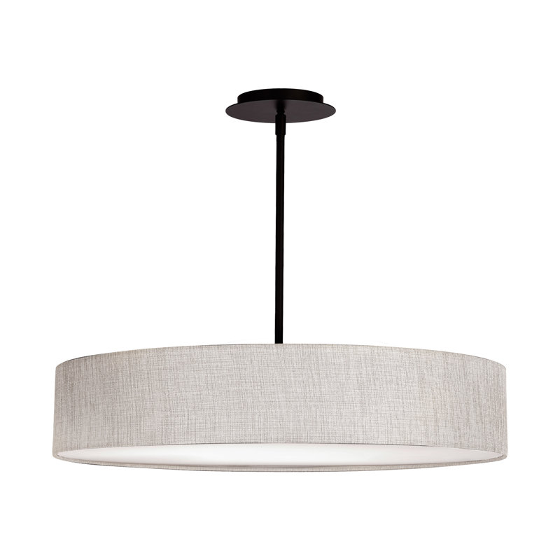 Manhattan Dimmable LED Pendant, 2700K Color Temperature, Black, 5" H x 26" W x 26" D