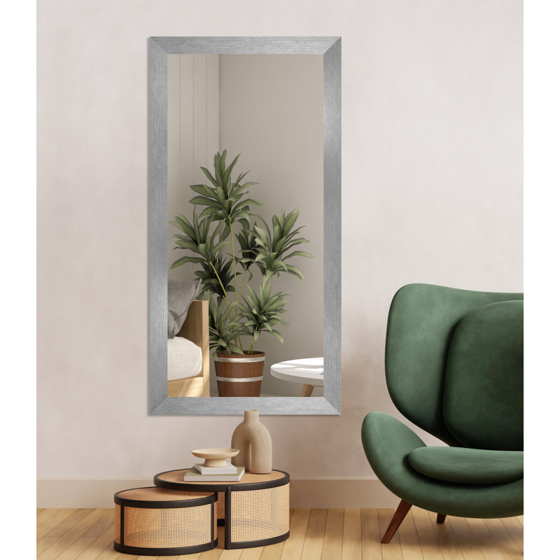 Engineered Wood Flat Wall Mirror, 33" x 78"
