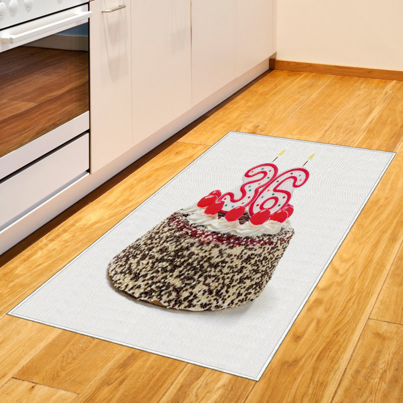 Tapis décoratif à longues fibres en polyester haute densité Party, Rectangle 2 pi 7 po x 5 pi