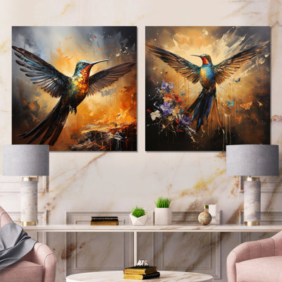 Colibri à plumes, flamme I - Hummingbird
