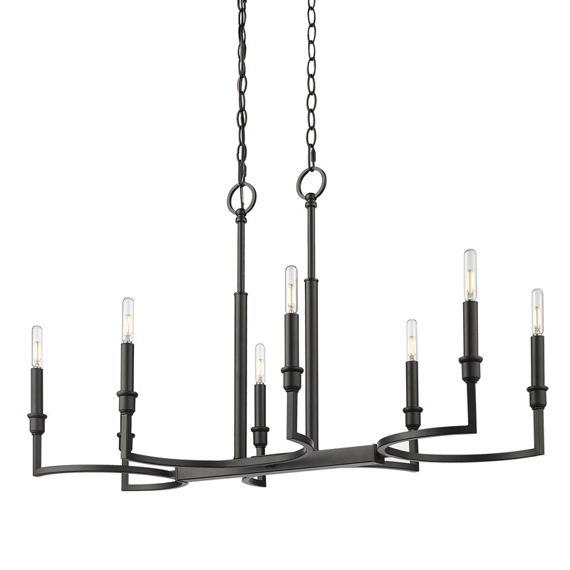 Patrick 8 - Light Matte Black Candle,Island Pendant