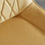 Palermo Velvet Modern Dining Chairs with Tapered Metal Legs & Quilted Diamond Stitching-2027517390-2145562147