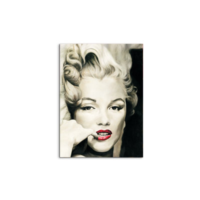 Homage to Marilyn VIII by Art Studio 77.5cm H x 58cm W MetalArt Materic Aluminum Satin Effect, Frameless Panel, Lightweight Ready to Hang