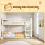 Lit simple superposé simple avec échelle-19573428
