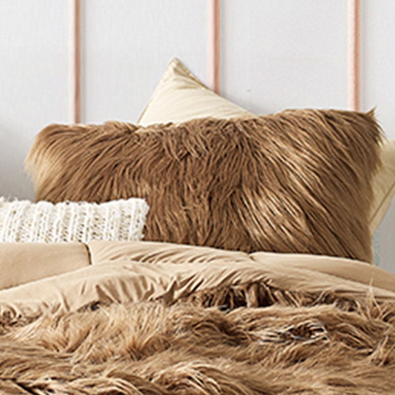 Coma Faux Fur Pillow Sham, King