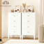 Commode moderne à 4 tiroirs l 19,7 po (ensemble de 2)