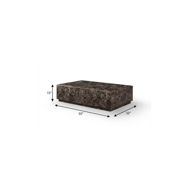 Table basse 55 po Brown
