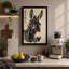 Donkey in Ink Japandi - Wrapped Canvas-1615443936-1615443945