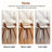 Modern Upholstered Dining Chairs, Beige Fabric With Wooden Legs, Soft Padded Seat And Back, Scandinavian Kitchen And Dining Room Side Chairs​​-864837333-864837335