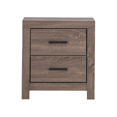 2 Drawers MDF Nightstand