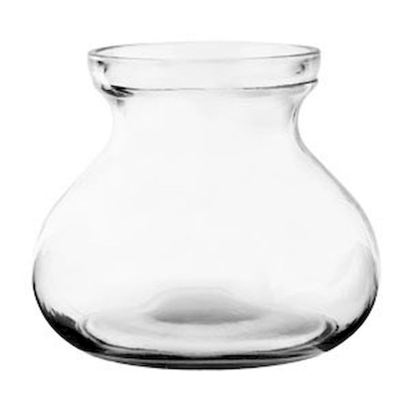Vase en verre transparent Rosie Posie, H 6 po x l 4,5 po x P 4,5 po, Transparent