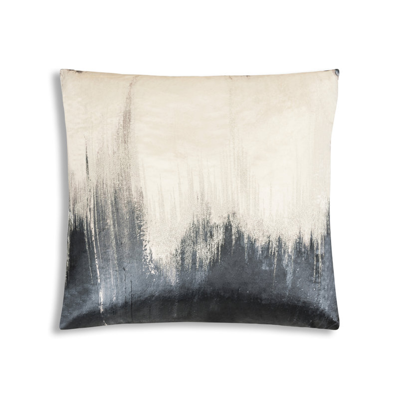 Cloud9 Design Capri Charcoal Velvet Pillow 22"x22"