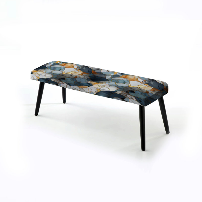 Banc urbain rembourré en marbre Urban Oasis