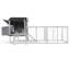 Poulailler gris en bois avec couloir-55454938