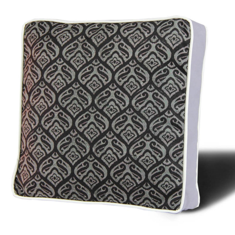 Coussin carré de qualité supérieure, 16,5 x 16,5 pouces, 50% coton / 50% polyester | Lavable et repassable avec fermeture à glissière dissimulée | Rembourrage en silicone pour un confort ultime | Housse amovible, parfaite pour la décoration intéri
