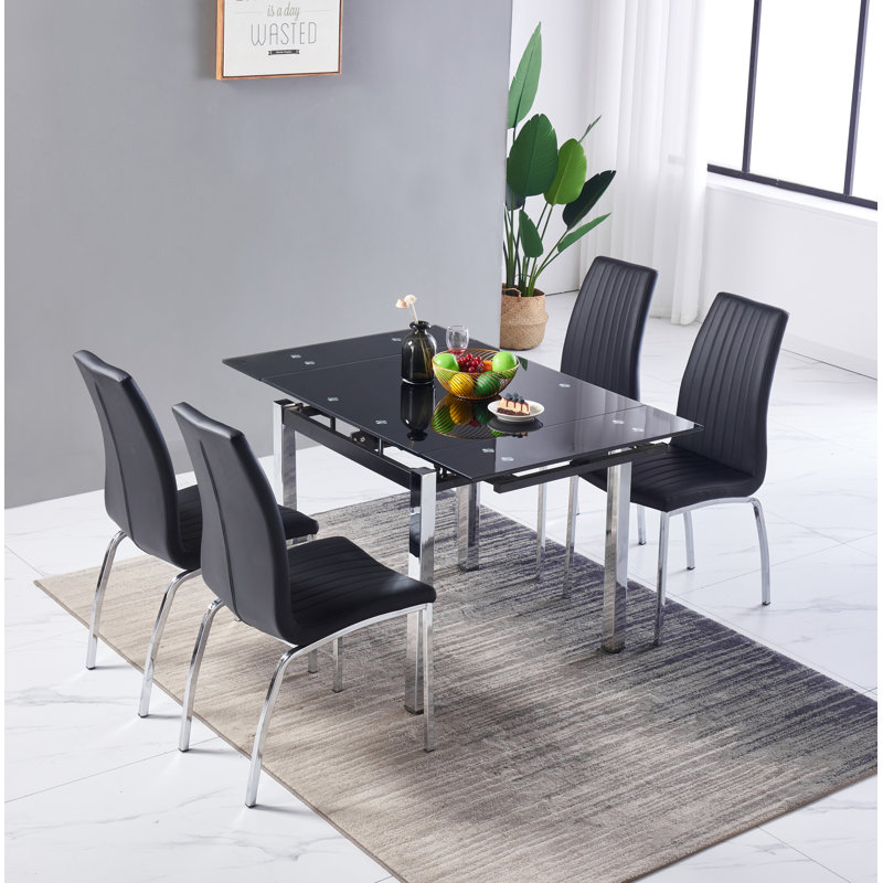 Hearne Dining Set, Black , Black 