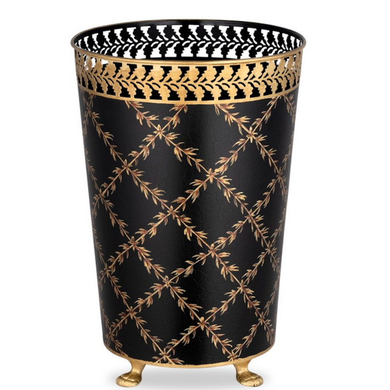 4 Gallons Waste Bin, Black