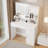 Sophisticated Vanity Desk With Multifunctional Storage And Adjustable Lighting-251142218
