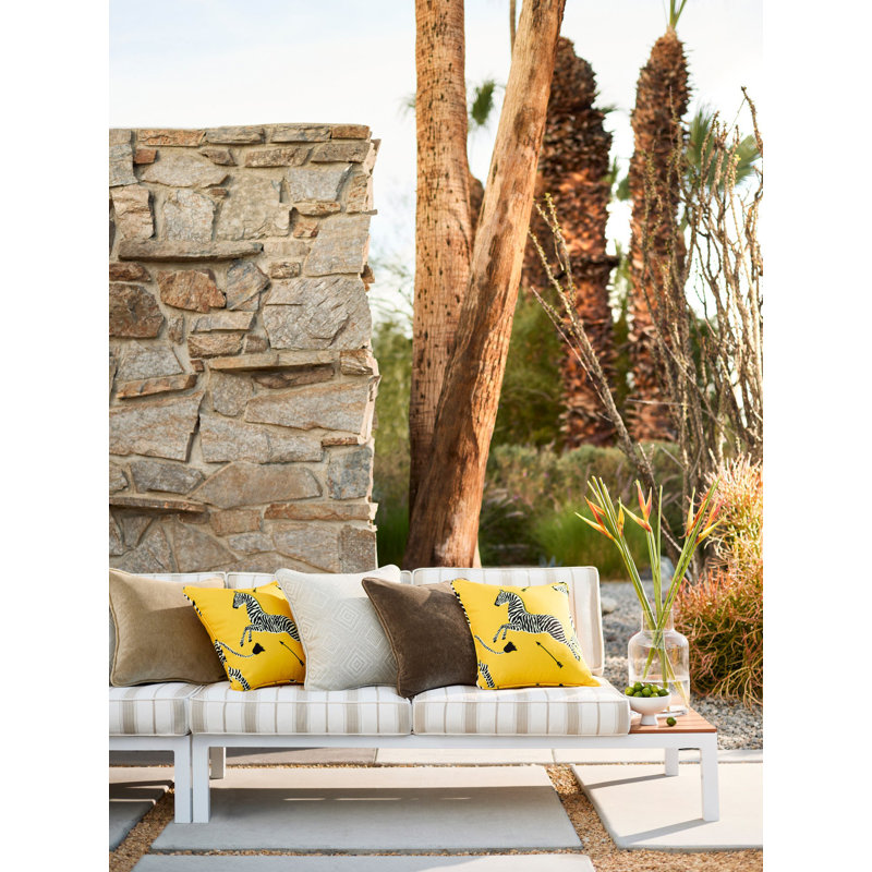 Antigua Square Indoor/Outdoor Pillow Cover & Insert, Hibiscus
