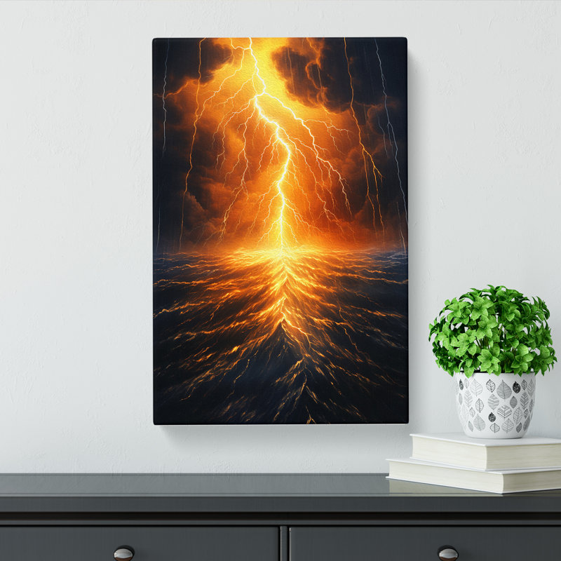 Lightning Modern - No Frame Print, 60cm H x 40cm W x 3cm D