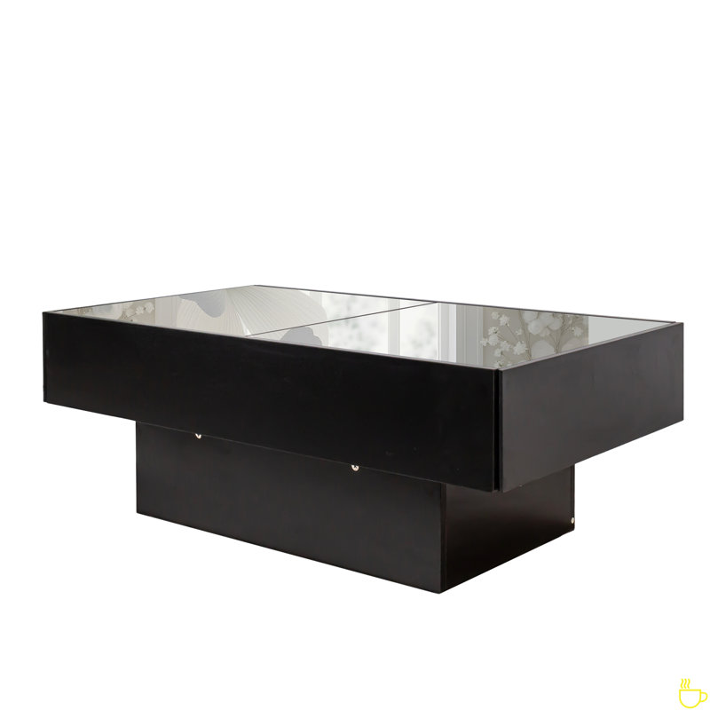 Coffee Table With Sliding Tabletop, Centre Table With Hidden Storage Compartment, Extendable Table