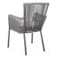 Chaise de patio empilable avec coussin Mahaffey