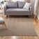 TOWN & COUNTRY BASICS Pax Herringbone Textured Solid Machine Washable Area Rug Brown