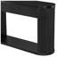 Table console ovale cannelée TREXM 53 po L x 14 po P x 30 po H, 2 tiroirs