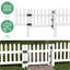 White Vinyl Fencing With 4 Panel Included