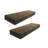 Mcevoy 2 Piece Pine Floating Shelf-1370159244-1370159242