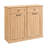 Ahart Tilt-out Dual Laundry Hamper Cabinet with Farmhouse Laundry Storage Basket for Bathroom.-121671686-112121240