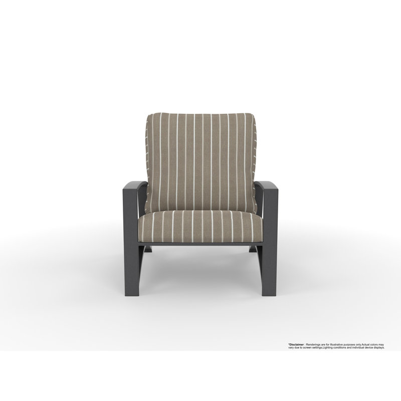 Arc Outdoor Lounge Chair, Trax Burgundy, Carbon Black