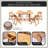 Tada 6 - Person Teak Outdoor Foldable Dining Set with Sunbrella Cushions