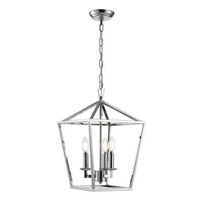 Luminaire suspendu géométrique à 4 lumières