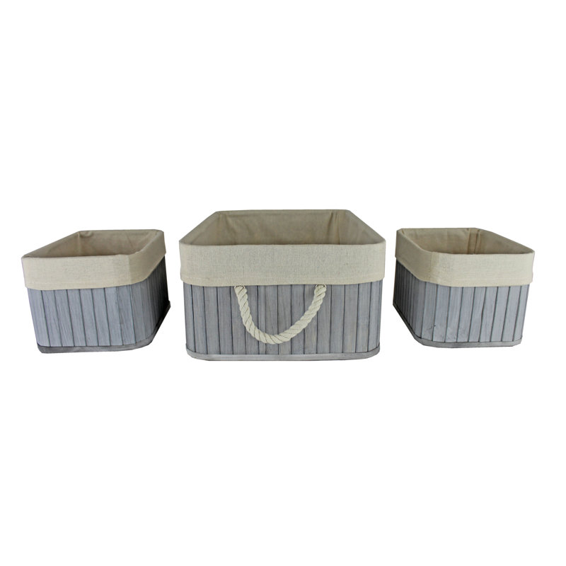 Highland Dunes Fabric Decorative Bin