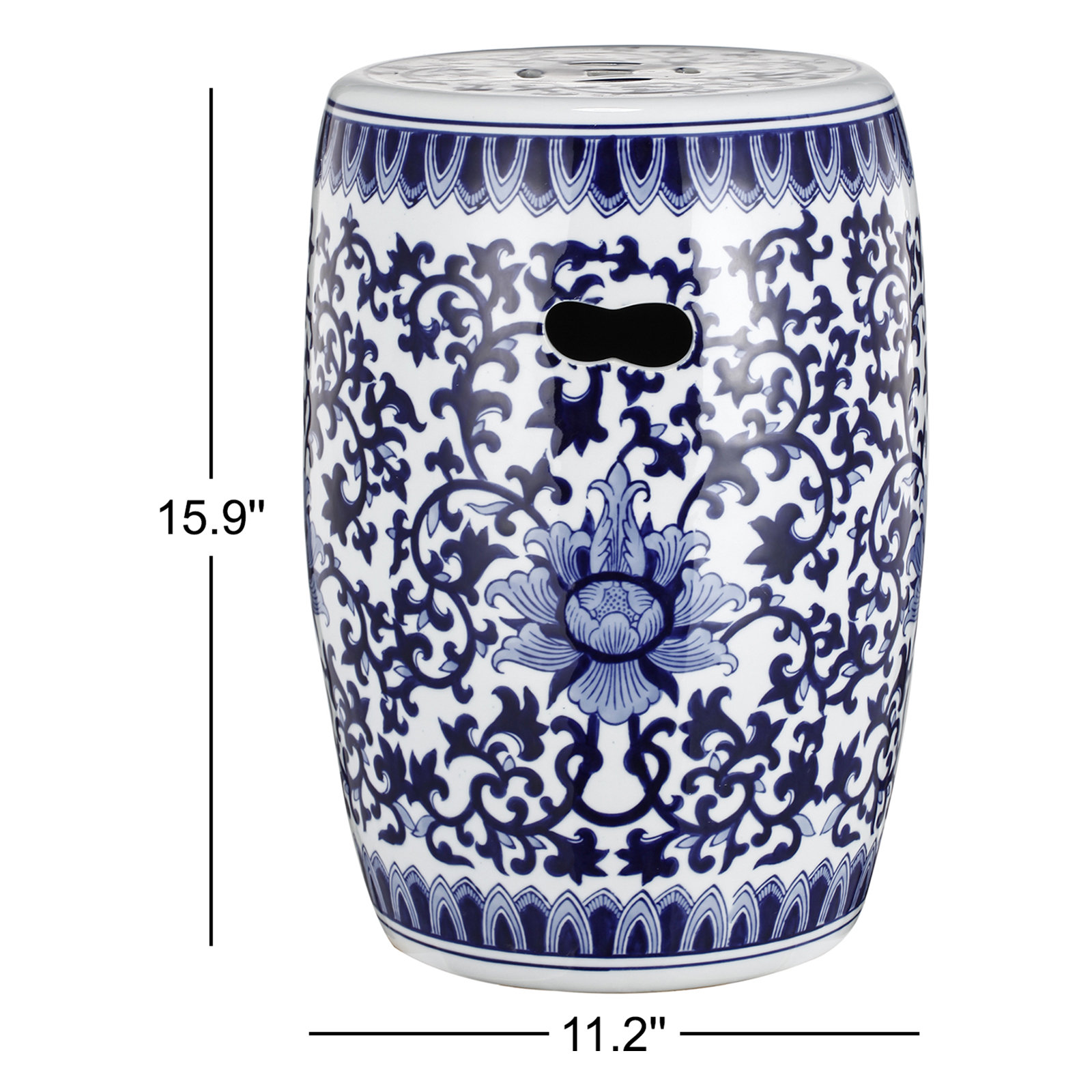 Hellinger Ceramic Accent Stool