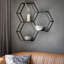 Wingard 3 Piece Hexagon Metal Accent Shelf