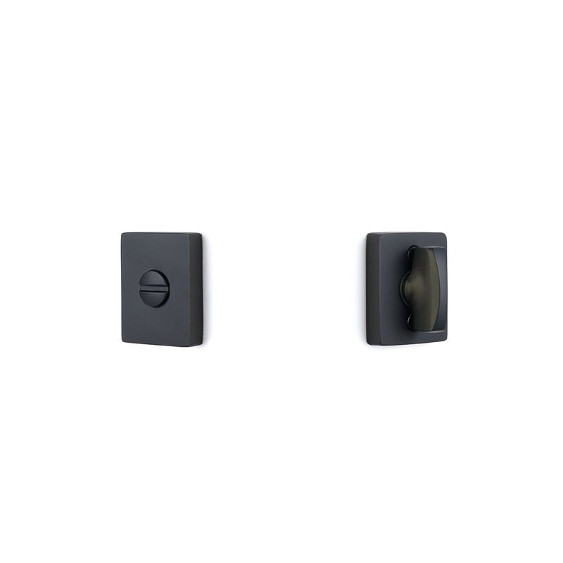 Jeu de serrures d'intimité moderne avec finition plat noir, Noir mat