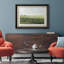 Rustic Countryside Green Meadow Hillside avec plantes et fleurs, impression sur papier-91356423-91356422