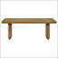Ensemble de tables basses 2 pièces avec finition brun clair vieilli, parfait pour les intérieurs modernes et rustiques