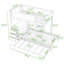 Lit superposé à trois tiroirs avec lit gigogne simple, bureau intégré et ports USB-338211701-338211703
