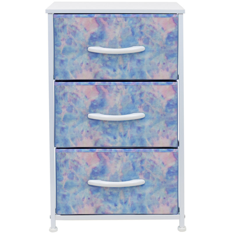 Commode 3 tiroirs - Teinture Tie Dye