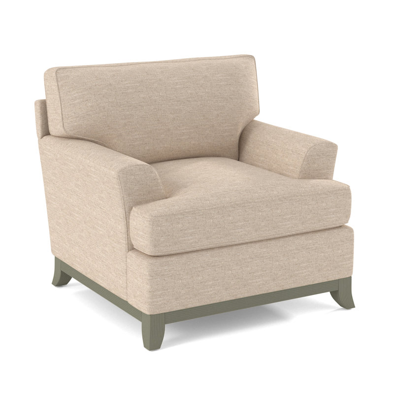 Oaks Way Armchair, Greystone, Snow Crypton Performance; 0884-91
