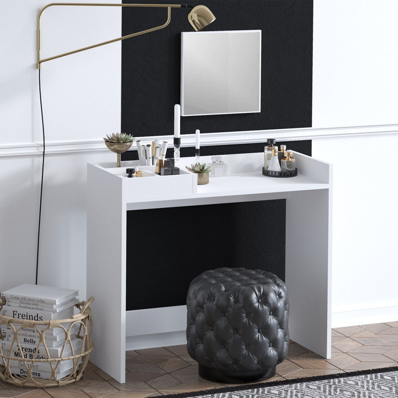 Table de maquillage, Blanc