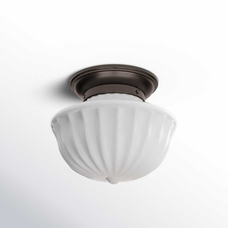 Dutchess 1 - Light Semi Flush Mount, Old Bronze, 12.5" H x 15" W
