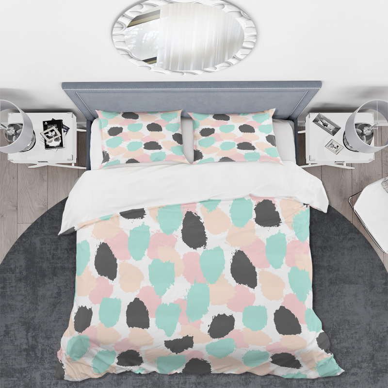 Ensemble de housse de couette en microfibre Pim, Housse de couette très grand + 2 très grandes ta