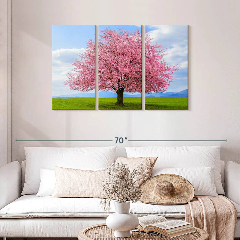 Harnek fleurissant arbre sakura, H 28 po x l 45 po