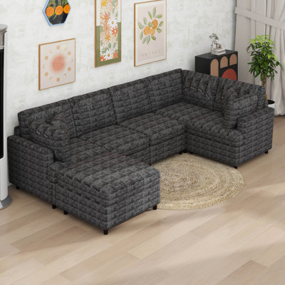 Modular Sectional Sofa Couch, Modern U Shaped Sectional Couch